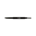 Black Automatic Eyebrow Pencil with spooly tip and MAWI branding for perfect brows