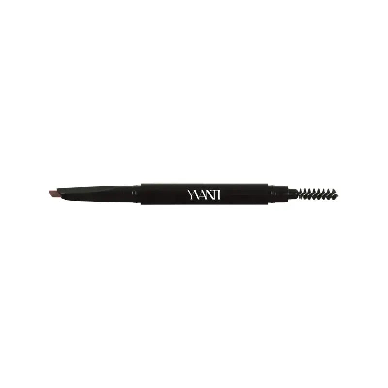 Black eyebrow pencil with spooly tip and MANI branding for flawless brow definition