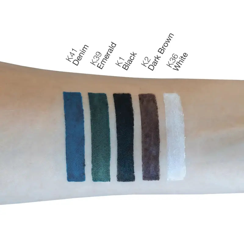 Green Khol Eyeliner - Emerald with creamy texture and black text on the side