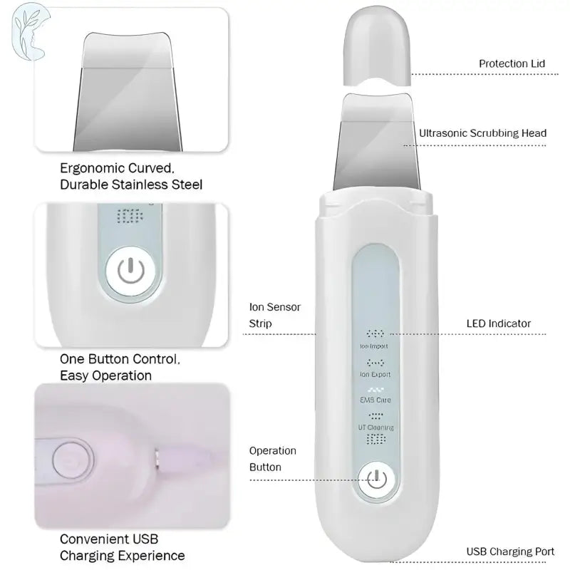 Ultrasonic Facial Scrubber - Aevanti